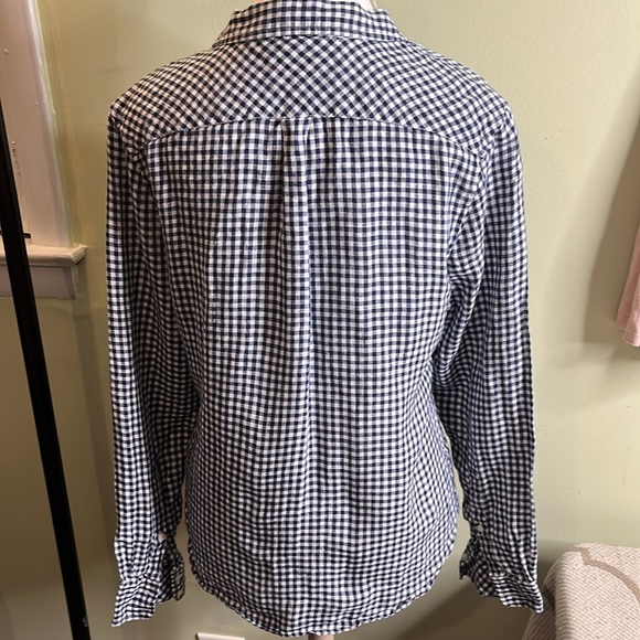 UnTuckIT long sleeve button down shirt grenoille navy - Picture 3 of 13